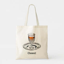 Helder & Vrolijk Glas Sherry Grappige Kerstmis Tote Bag