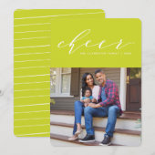 Helder vrolijke script vakantie foto kaart (Voorkant / Achterkant)