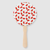 Helder Vrolijke Watermeloenen Zomerfeest Handwaaier (Achterkant)