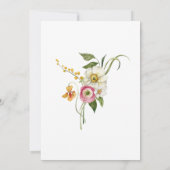 Helder waterverf bloemen 60ste verjaardagsfeestje kaart (Achterkant)