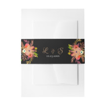 Helder Waterverf Bloemen Zwart Trouw Monogram