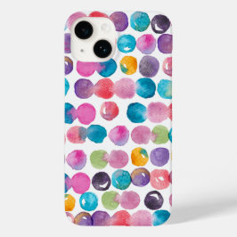 Helder waterverf iPhone hoesje – Artistieke abstra