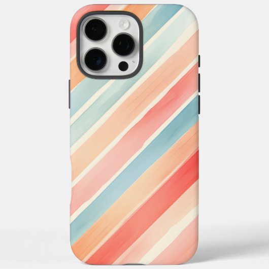 Helder waterverf kleurrijk streeppatroon Case-Mate iPhone case (Achterkant)