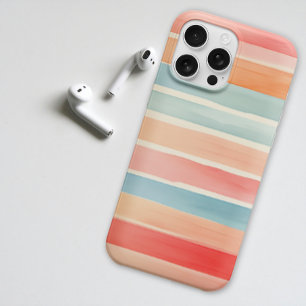Helder Waterverf Kleurrijk Streeppatroon iPhone 16 Pro Hoesje