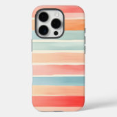 Helder Waterverf Kleurrijk Streeppatroon Case-Mate iPhone Case (Achterkant)
