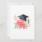Helder waterverf typografie grad feest uitnodiging (Achterkant)