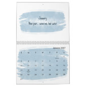 Helder Watervorkpenseel Citaat Kalender 2026 (Jan 2027)