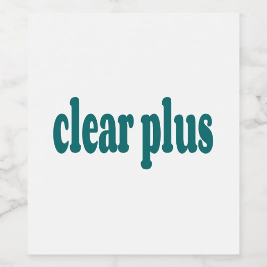 helder wijn etiket (Enkel label)