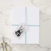 Helder Winter Notitie Cadeaulabel (Met Touw)