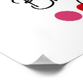 Helder Winter Type Seizoens Kleurenanalyse Kunst Poster (Hoek)