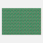 Helder winterkleuren Set 1 Inpakpapier vellen (Voorkant)