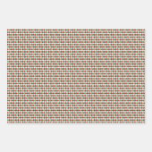 Helder winterkleurensieraden set 1 inpakpapier vel (Voorkant 3)