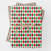 Helder winterkleurensieraden set 1 inpakpapier vel (In situ)