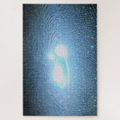 Helder wit licht sterren in de hemel legpuzzel (Verticaal)