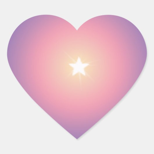 Helder Witte Ster Stickers (Voorkant)