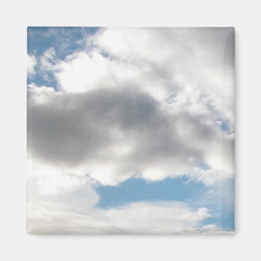 Helder wolkenmagneet magneet (Voorkant)