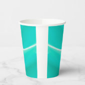Helder zeegroene papieren beker (Links)