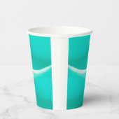 Helder zeegroene papieren beker (Rechts)