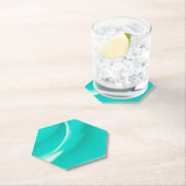 Helder zeegroene papieren onderzetter (Insitu)