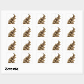 Helder zilver abstract sticker grafisch (Vel)