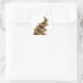 Helder zilver abstract sticker grafisch (Tas)
