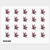 Helder Zilveren Abstracte Sticker Afdruk (Vel)