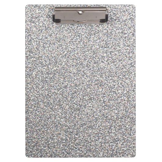 Helder zilverglitterklembord klembord (Voorkant)
