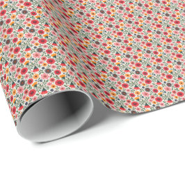 Helder Zomer Bloemen Cadeaupapier