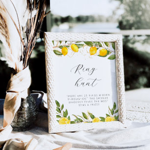 Helder Zomer Citroen Bruiloftsfeest Ringjacht Poster