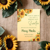 Helder Zomer Herfst Zonnebloem Uitnodiging