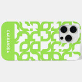 Helder Zomer Lime Groen Mideeuw Kunstpatroon Case-Mate iPhone Case (Achterkant (horizontaal))