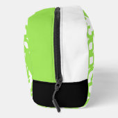 Helder Zomer Lime Groen Mideeuw Kunstpatroon Toilettasje (Rechts)