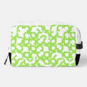 Helder Zomer Lime Groen Mideeuw Kunstpatroon Toilettasje (Achterkant)