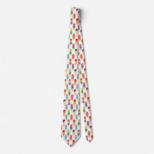 Helder Zomer Popsicle Patroon Stropdas