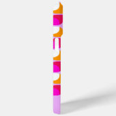 Helder Zomer Roze Sinaasappel Mideeuw Kunstpatroon Case-Mate iPhone Case (Achterkant / Rechts)