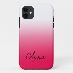 Helder zomerovergang van rood en wit verloop Case-Mate iPhone case
