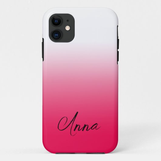 Helder zomerovergang van rood en wit verloop Case-Mate iPhone case (Achterkant)