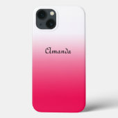 Helder zomerovergangsverloop van rood en wit Case-Mate iPhone case (Achterkant)