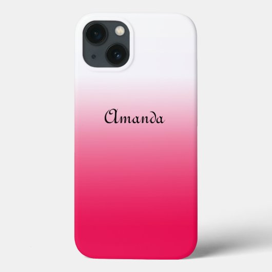 Helder zomerovergangsverloop van rood en wit Case-Mate iPhone case (Achterkant)