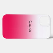 Helder zomerovergangsverloop van rood en wit Case-Mate iPhone case (Achterkant (horizontaal))