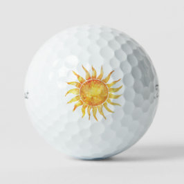 Helder zonlicht golfballen