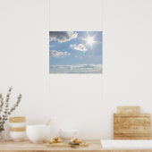 Helder zonlicht met Poster van wolken (Keuken)