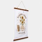 Helder zonnebloemen Bloemen Tapijt Hangend Wandkleed (Gebogen)