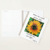 Helder zonnebloemontwerp planner (Display)