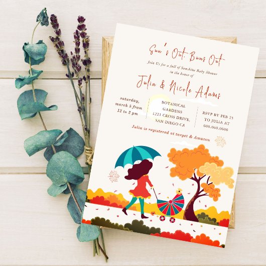 Helder Zonnig Koel Zomer Baby Shower Kaart