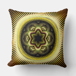 Helder zonnig psychedelisch patroon kussen