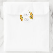 Helder zonnige Bruidsmeisjesfeest Ronde Sticker (Tas)