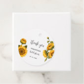 Helder zonnige Bruidsvluchten Bedankjes Labels (In situ)