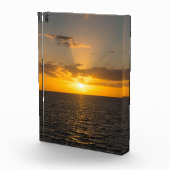 Helder zonsondergang boven de oceaan fotoblokken (Rechts)