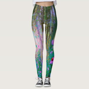 Helder zonsopgang met roze coneflowers in mijn tui leggings